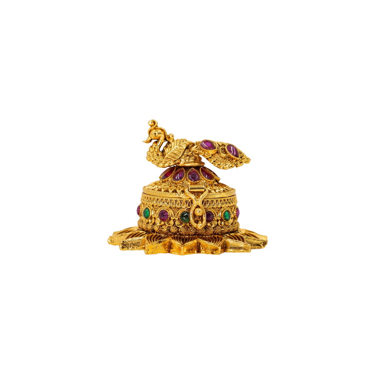 Peacock Design Sindoor Box T-68