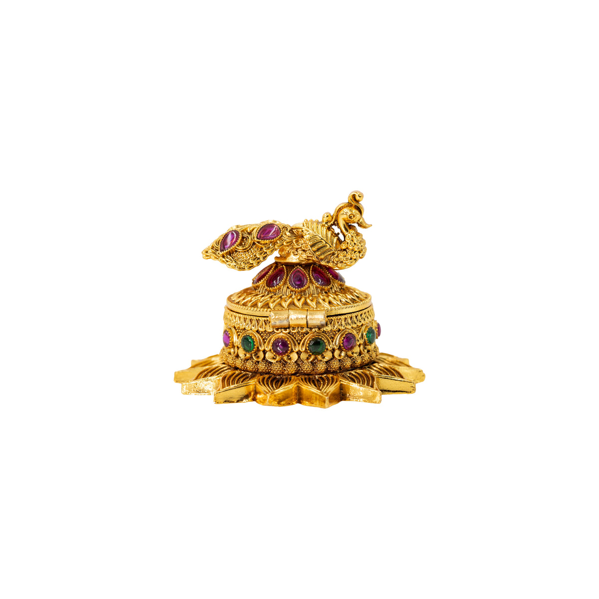 Peacock Design Sindoor Box T-68