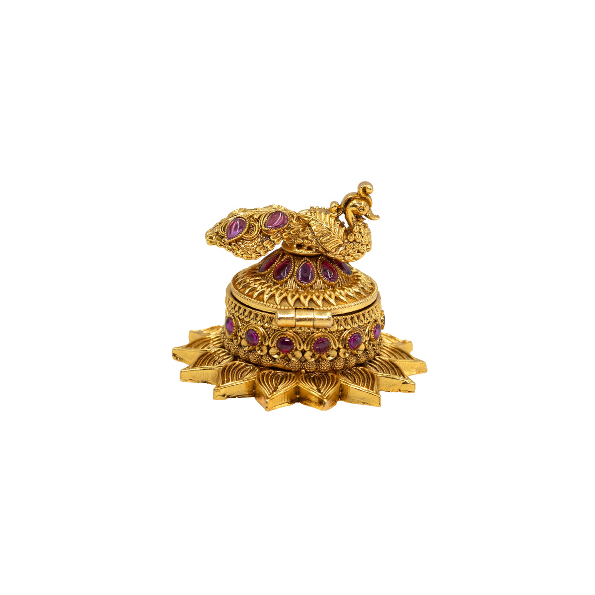 Peacock Design Sindoor Box T-68
