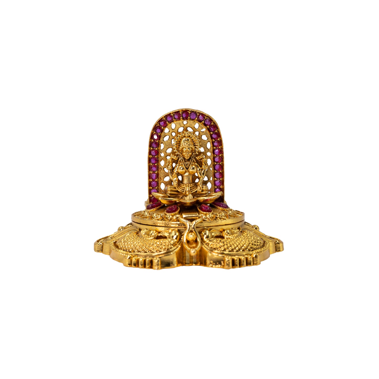 Antique Finish Handcrafted Laxmi Sindoor Box T-66