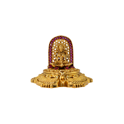 Antique Finish Handcrafted Laxmi Sindoor Box T-66