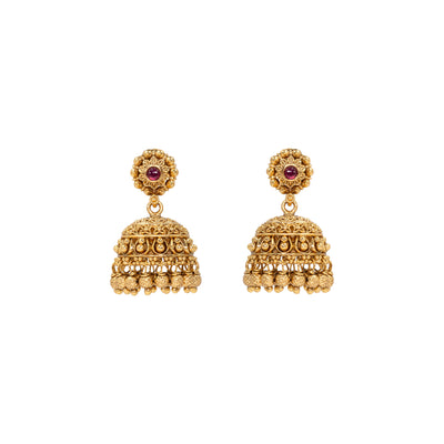 Classy Gold-Plated Jhumka
