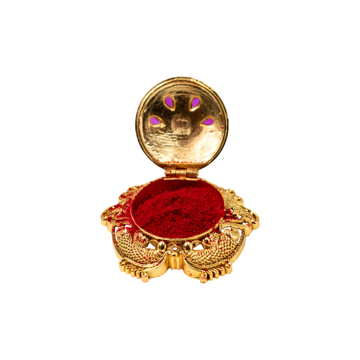 Antique Finish Handcrafted Laxmi Sindoor Box T-66