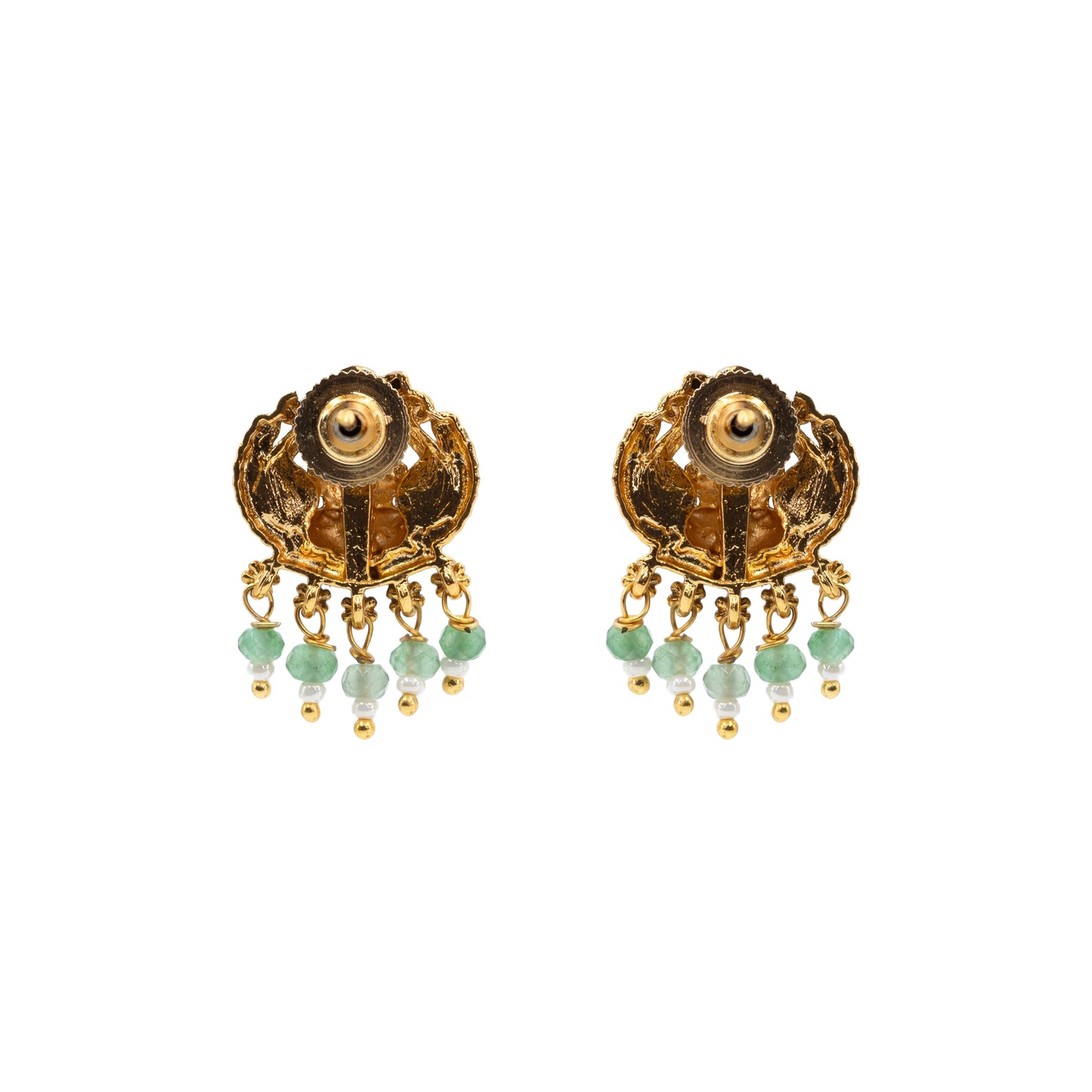 Antique Laxmi Gold-Plated Bali J-322