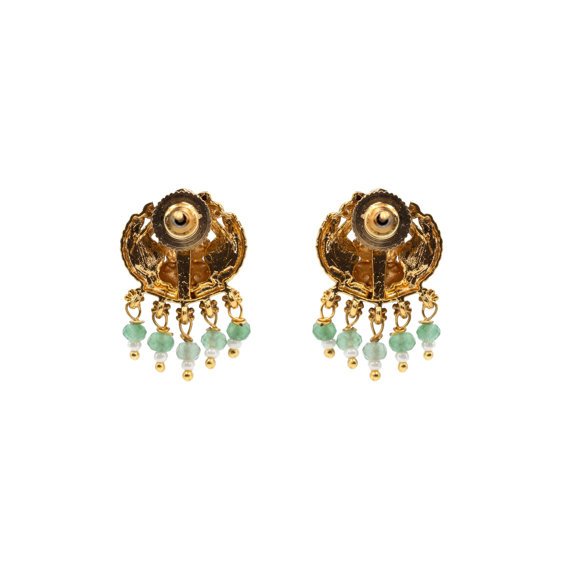 Antique Laxmi Gold-Plated Bali J-322
