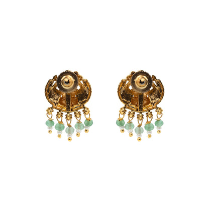 Antique Laxmi Gold-Plated Bali J-322