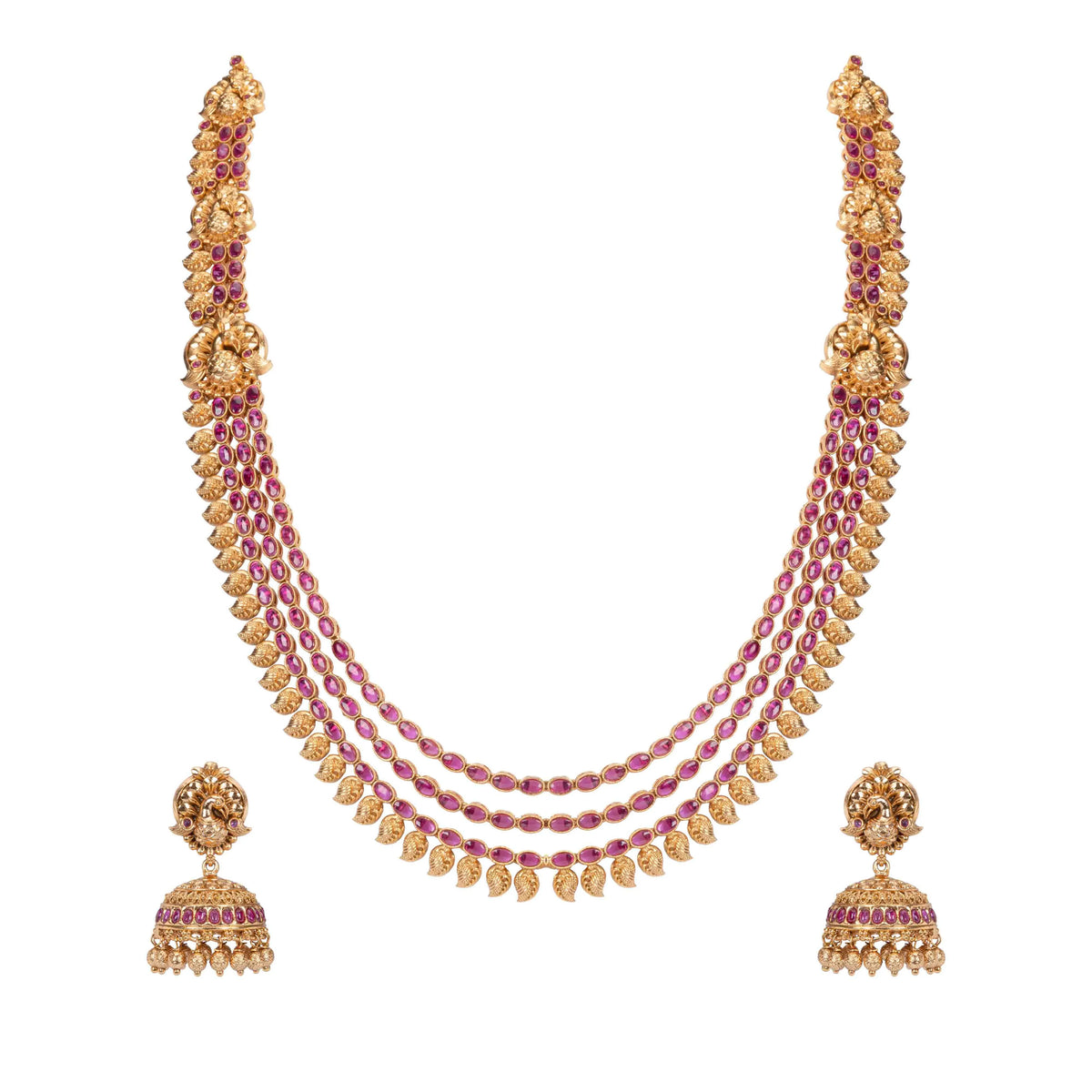 Intricately Designed Layered Necklace Set 