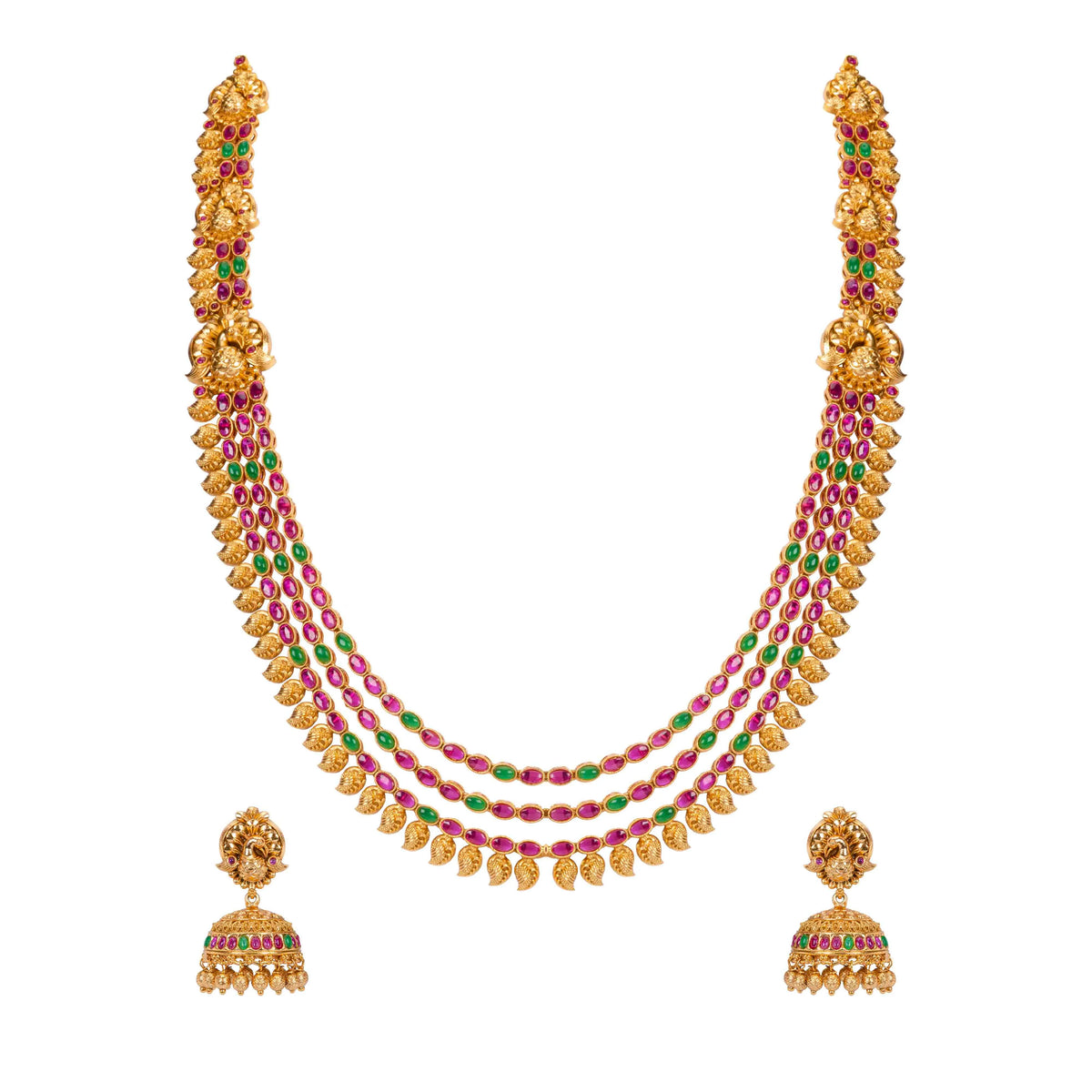 Intricately Designed Layered Necklace Set 