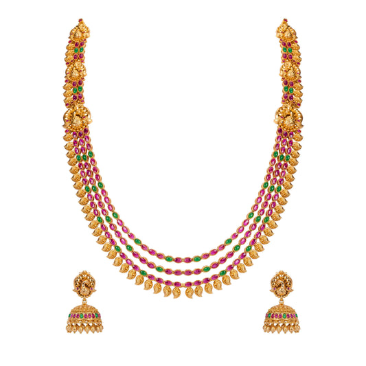 Intricately Designed Layered Necklace Set 