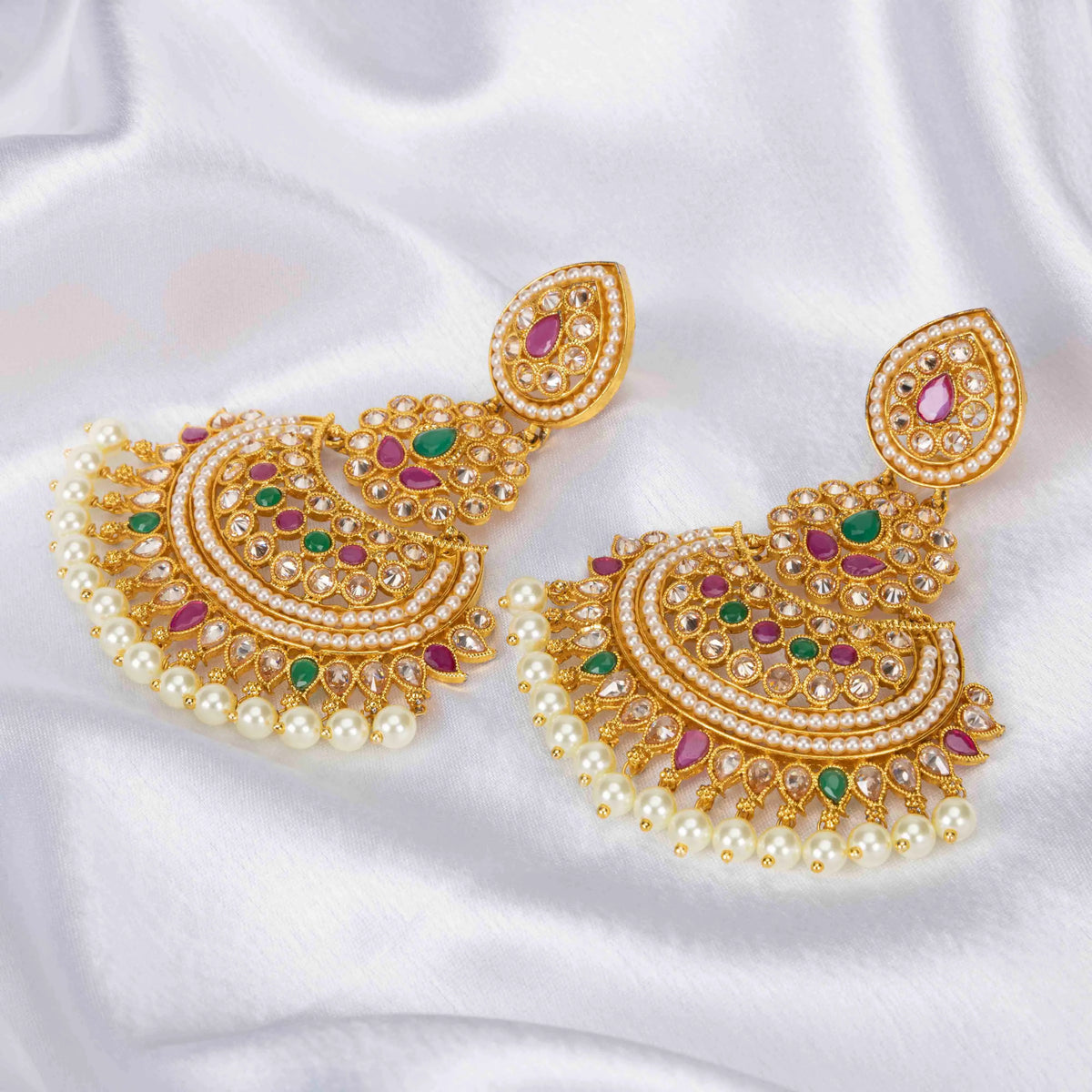 Multi-Color Stone Earring 