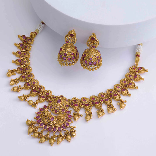 Classic Charm Temple Necklace Set 