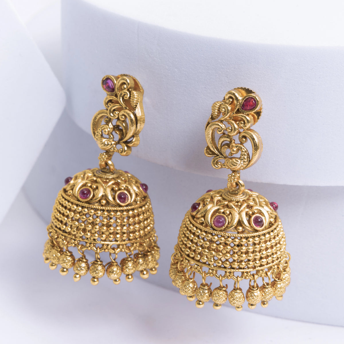 Timeless Temple Elegance Jhumka R-1162