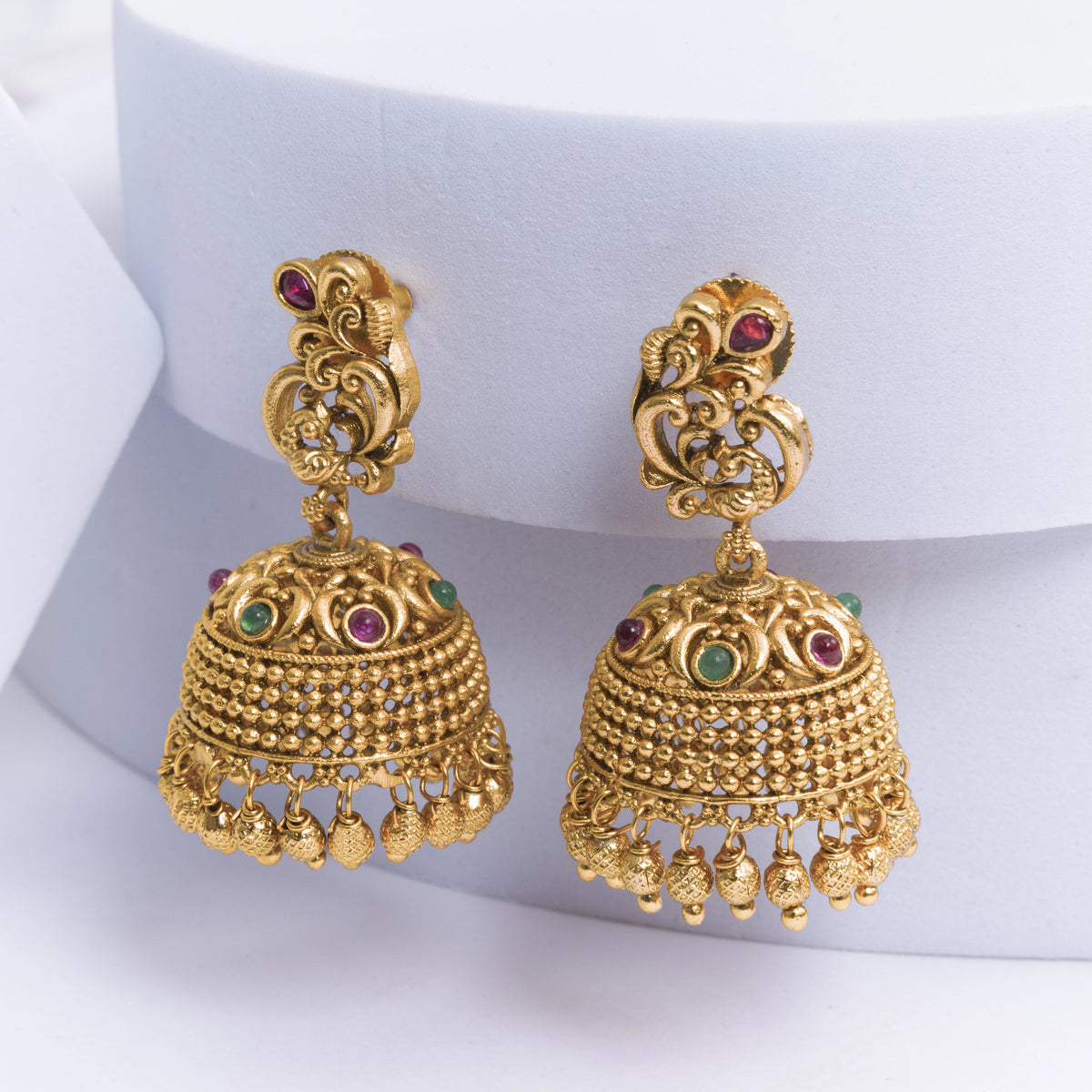 Timeless Temple Elegance Jhumka R-1162