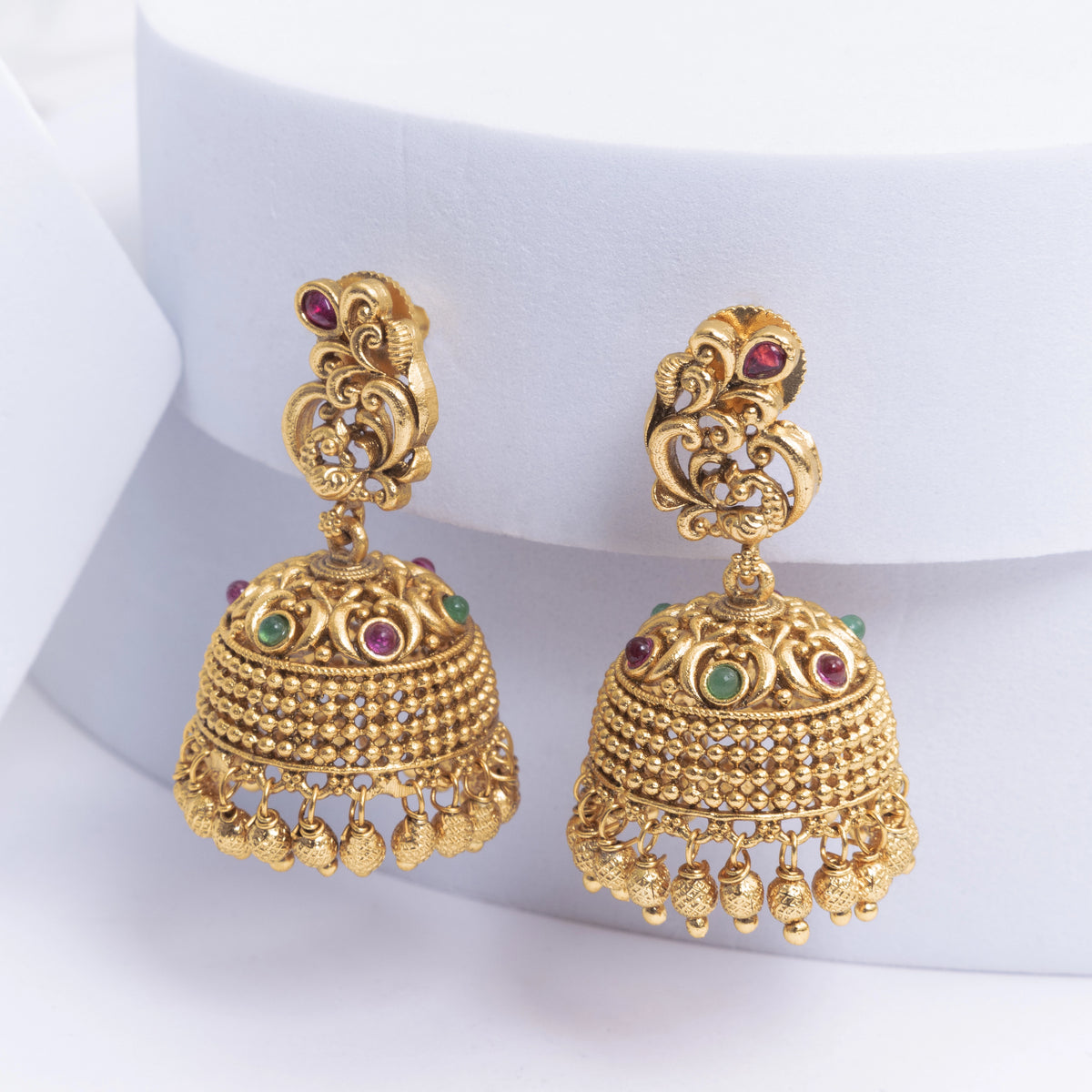 Timeless Temple Elegance Jhumka R-1162