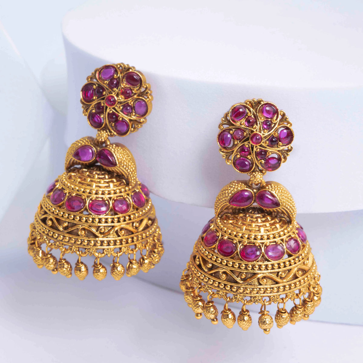 Traditional Gold-Plated Jhumka  R-1105