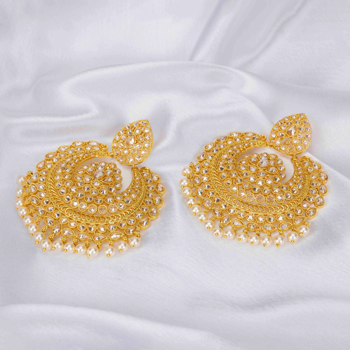 Antique Gold-Plated Jhumka C-393