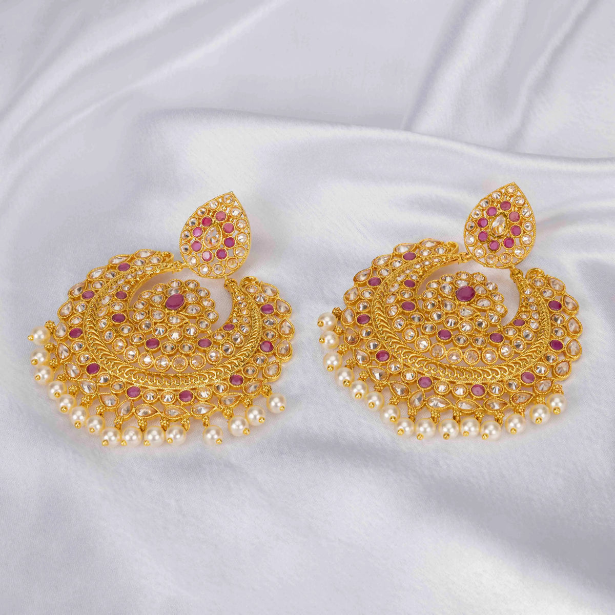 Antique Gold-Plated Jhumka C-393