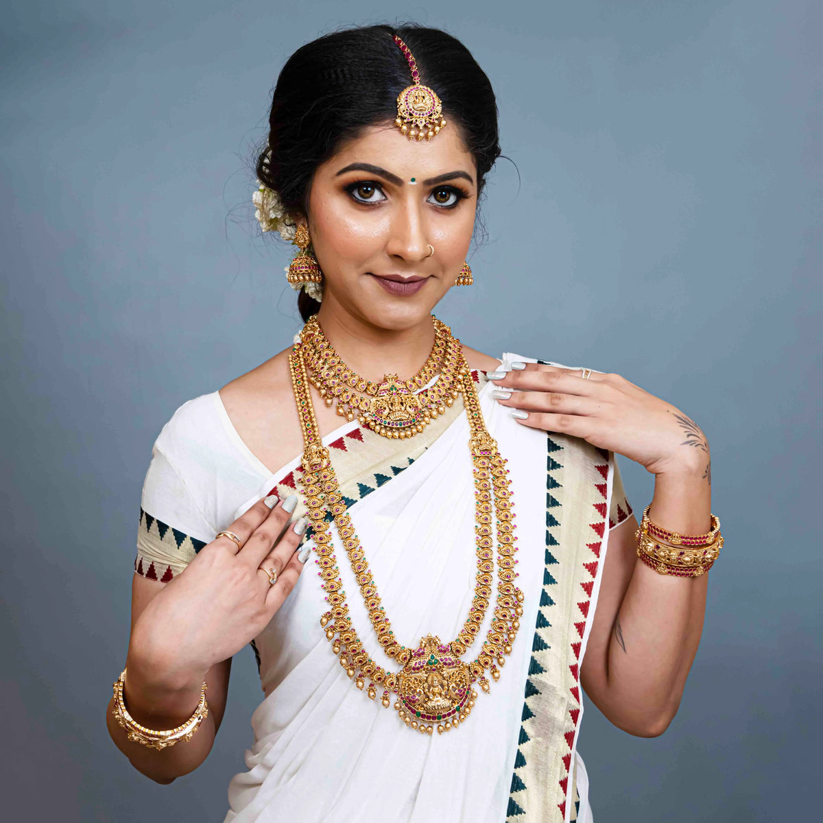 Antique Two Layered Necklace Set