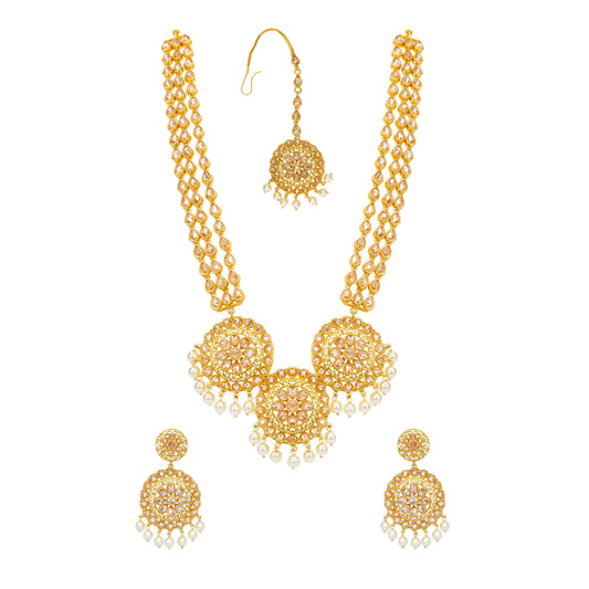 Three-Layer Gold-Plated Necklace set