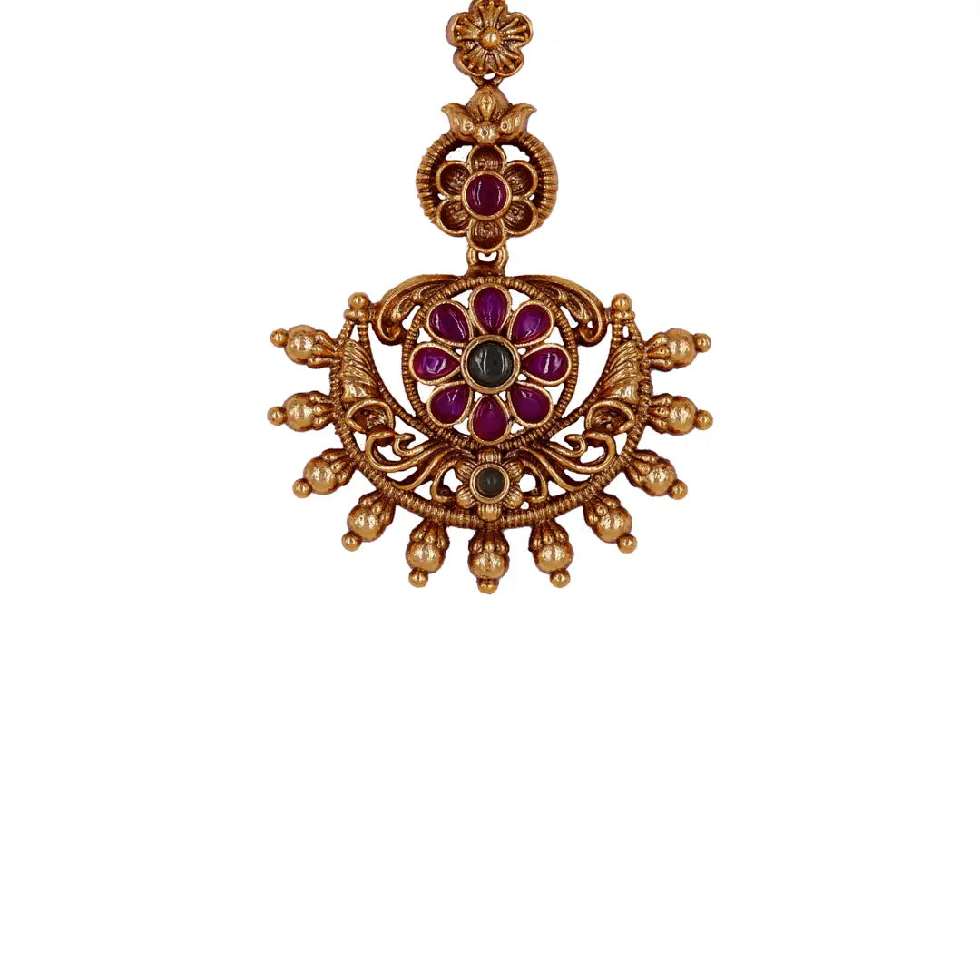 Tradition Temple Art Antique Maang Tikka T-3