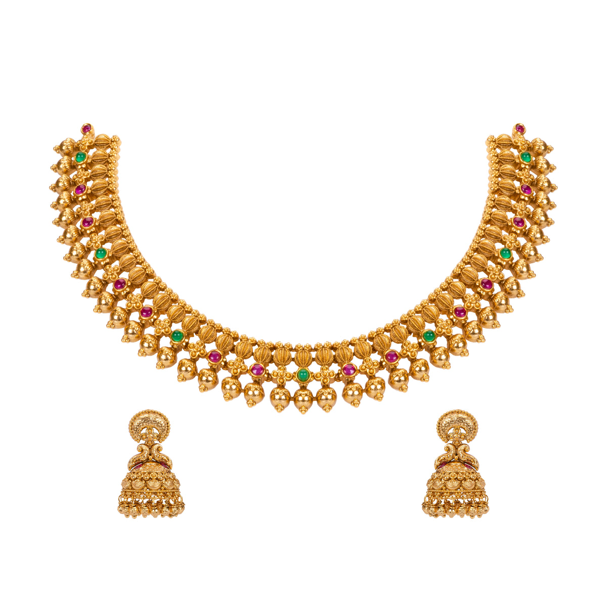 Exquisite Temple Necklace Set