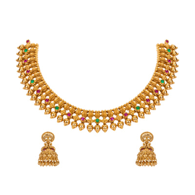 Exquisite Temple Necklace Set K-1371