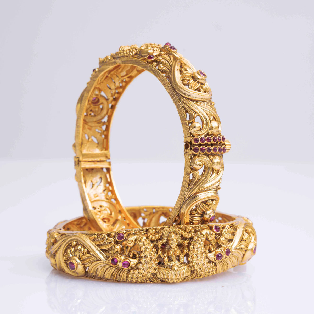 lakshami Peacock Design Antique Bangle