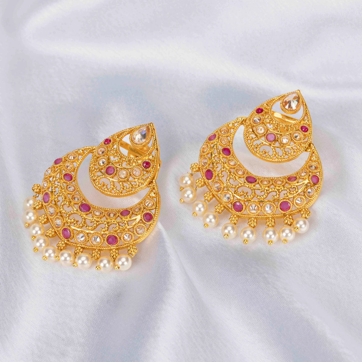 Antique Ethnic Gold-Plated Jhumka B-305